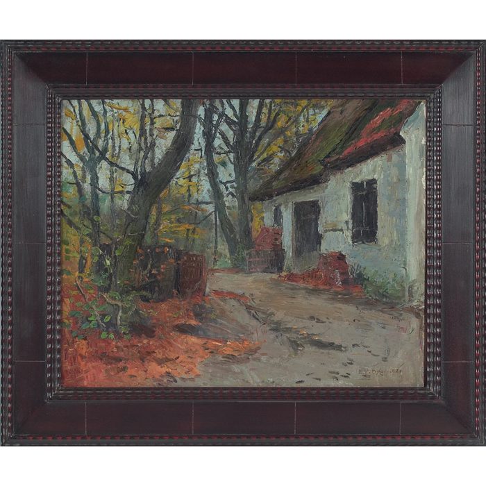 Appraisal: Einar William Bogh Danish - ''Cottage in the Woods ''