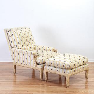 Appraisal: Rose Tarlow for Melrose House painted club chair Rose Tarlow