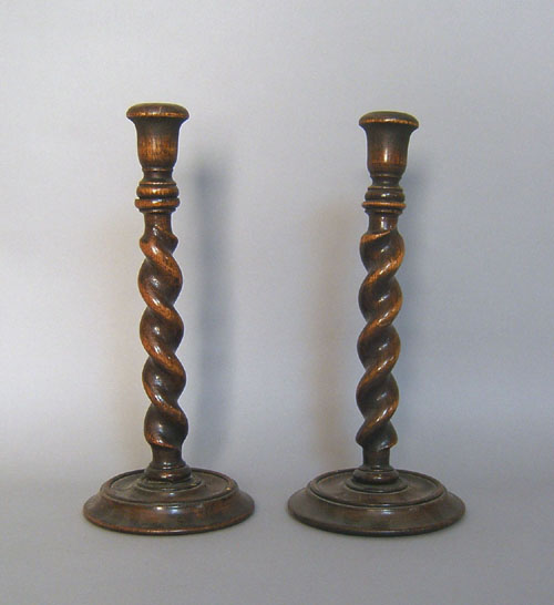 Appraisal: Two sand timers h h together with a pair of