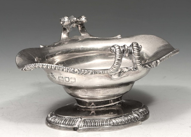 Appraisal: A LATE VICTORIAN SILVER SWEET MEAT DISH oval shaped with