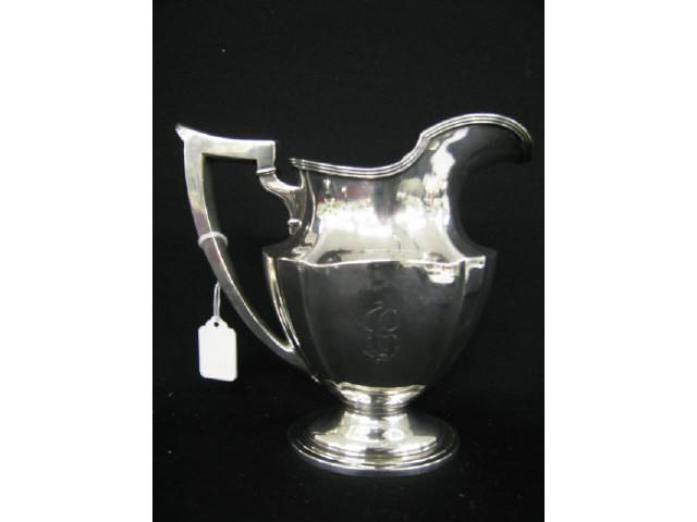 Appraisal: Gorham Plymouth Sterling Silver Water Pitcher tall A- monogram use