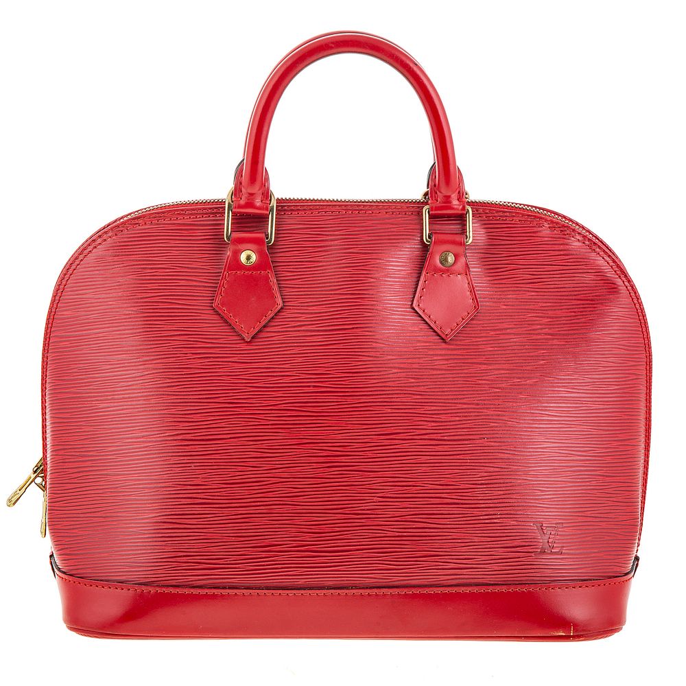 Appraisal: A Louis Vuitton Epi Alma PM A red Epi leather