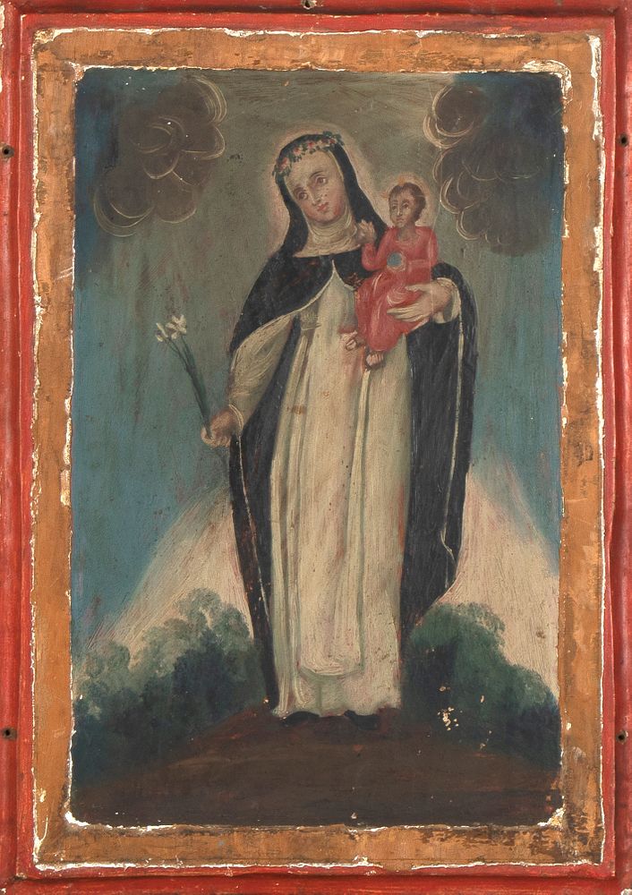 Appraisal: Spanish Colonial Mexico Retablo of Santa Rosa de Lima th