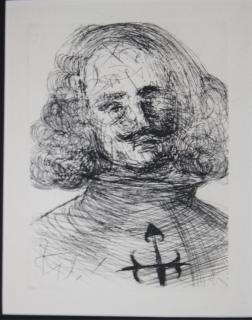 Appraisal: Salvador Dali Spanish - Velazquez- Collectors Guild engraving x