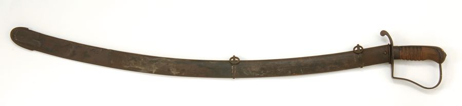 Appraisal: CIVIL WAR-ERA SWORD AND SCABBARD Blade stamped HNP N Stars