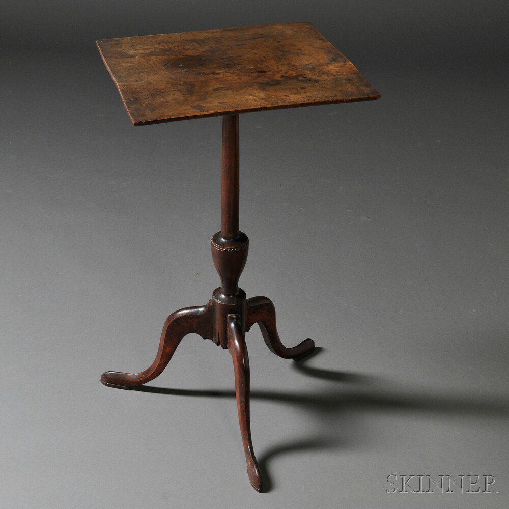 Appraisal: Federal Cherry Candlestand possibly Connecticut late th century the square