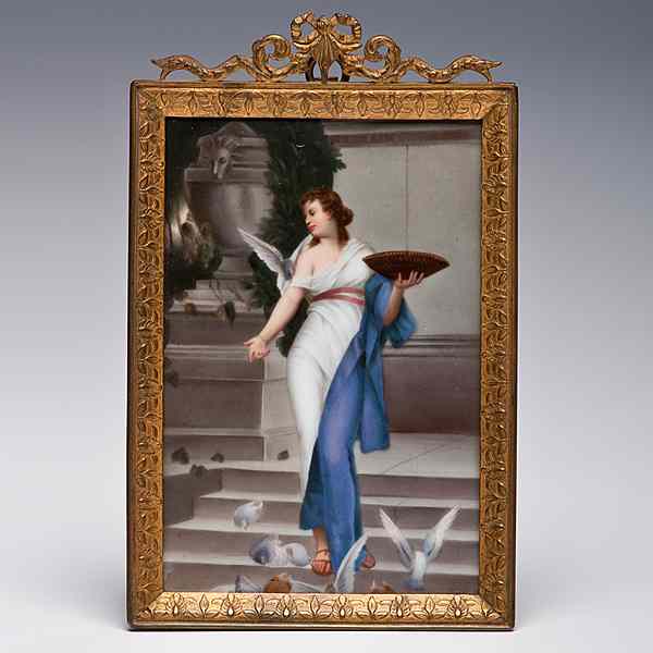 Appraisal: Berlin Porcelain Plaque German th century a porcelain plaque depicting