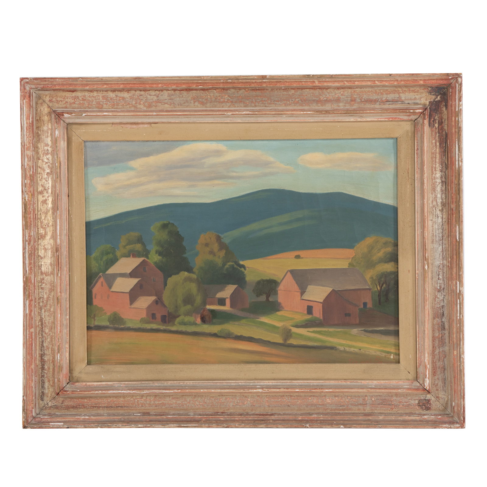 Appraisal: EDWARD BRIGHT BRUCE FOSTER FARM OIL American - Oil on