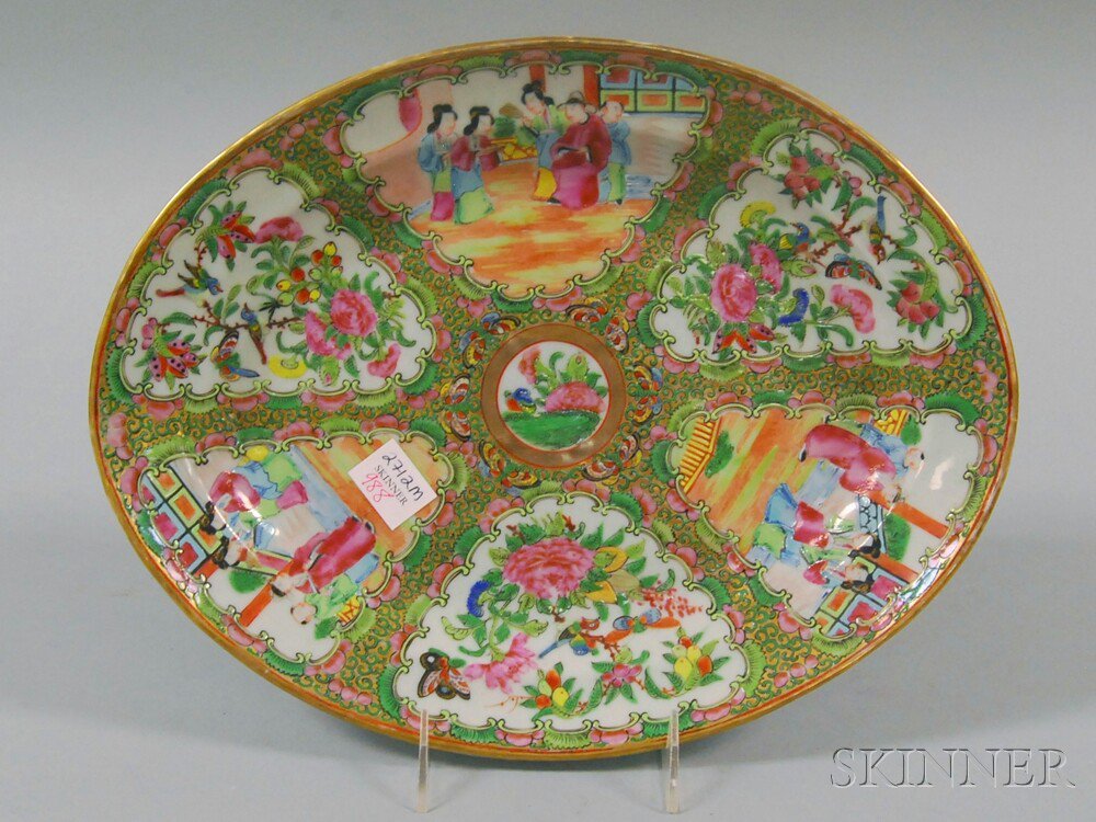 Appraisal: Rose Medallion Platter th th century lg wd in Estimate