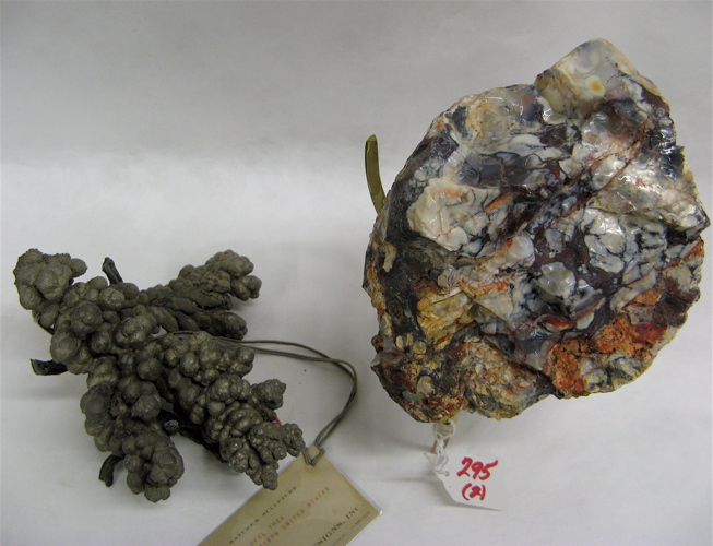 Appraisal: TWO COLLECTIBLE NATURAL SPECIMEN FORMATIONS a nickel tree metallic element