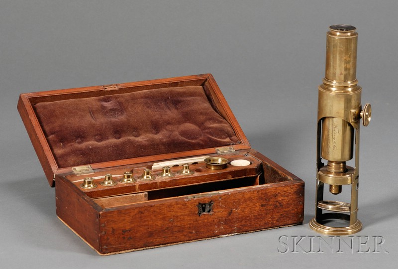 Appraisal: Martin-type Drum Microscope by Fairey Son London the in brass