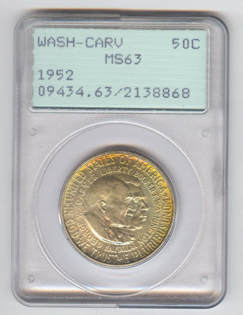 Appraisal: WASHINGTON CARVER HALF DOLLAR MS- Estate coin