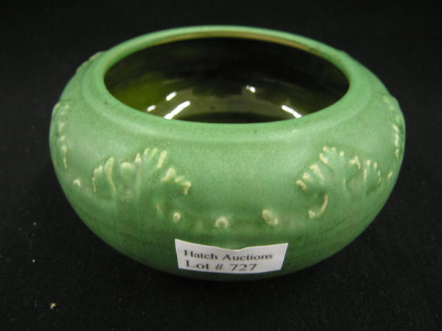 Appraisal: Hampshire Art Pottery Bowl Arts Crafts matte green glaze diameter