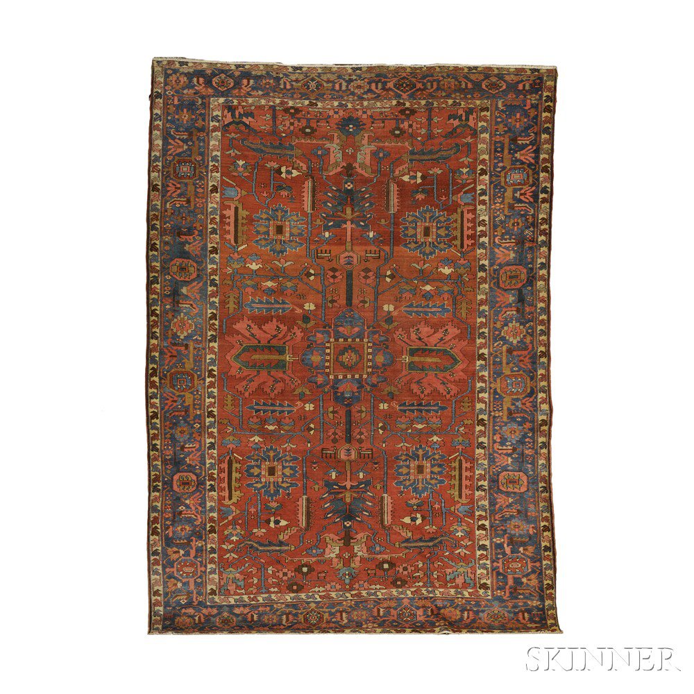 Appraisal: Serapi Carpet Northwest Persia c the abrashed brick red field