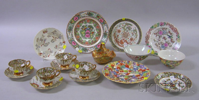 Appraisal: Approximately Seventeen Pieces of Decorated Asian Porcelain including a ceramic