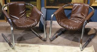 Appraisal: lot of Mid-Century Modern Zermatt lounge chairs designed by Duncan