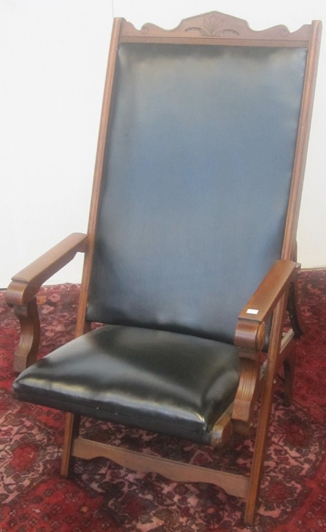 Appraisal: ARM CHAIR A victorian East Lake style walnut framed open