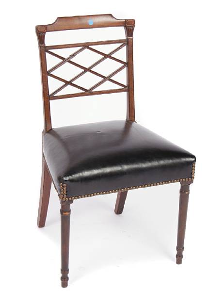 Appraisal: Two Regency style side chairs height of largest in width