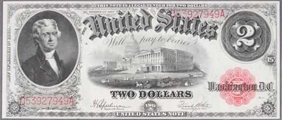 Appraisal: United States Legal Tender bill Series of signed Speelman and