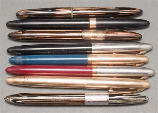 Appraisal: Eight Sheaffer fountain pens circa 's- 's Estimate - Star