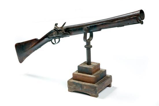 Appraisal: FLINTLOCK BLUNDERBUSS RIFLE England or Europe th century Tapered and