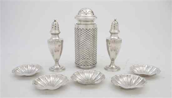 Appraisal: A Collection of Eight Sterling Silver Articles of various makers