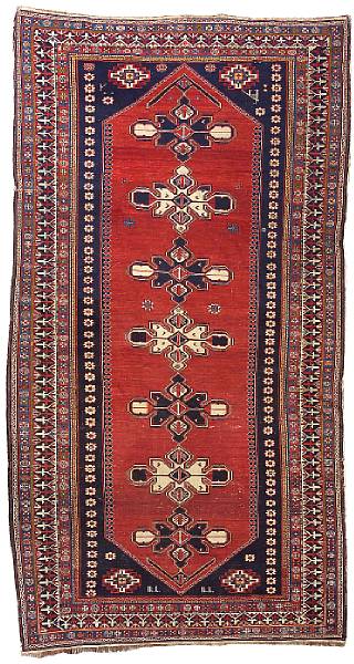 Appraisal: A Shirvan rug East Caucasian late th century size approximately