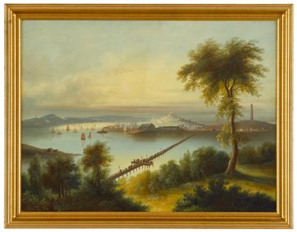 Appraisal: In the manner of Edmund Coates - boston harbor view