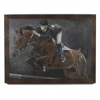 Appraisal: Stephen Holland b Horse and Rider oil on canvas signed