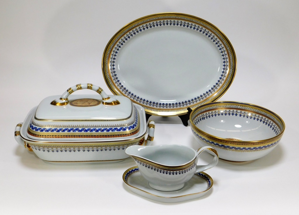 Appraisal: PC MOTTAHEDEH PORCELAIN CHINOISE SERVING PIECES United states th CenturyIncludes