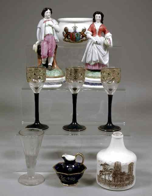 Appraisal: An early th Century Spode bone china miniature ewer and