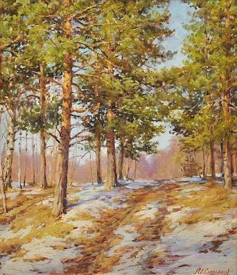 Appraisal: Igor Smirnov Russian Contemporary Early Spring Oil on canvas ca