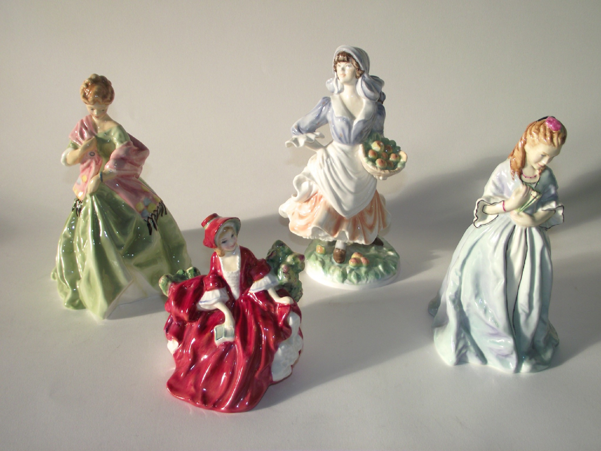 Appraisal: Three Royal Worcester figures comprising Sweet Anne No First Dance