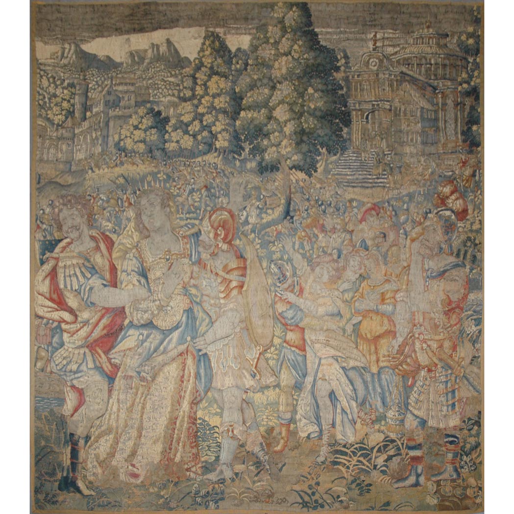 Appraisal: Flemish Tapestry Panel Flanders th century A landscape with a