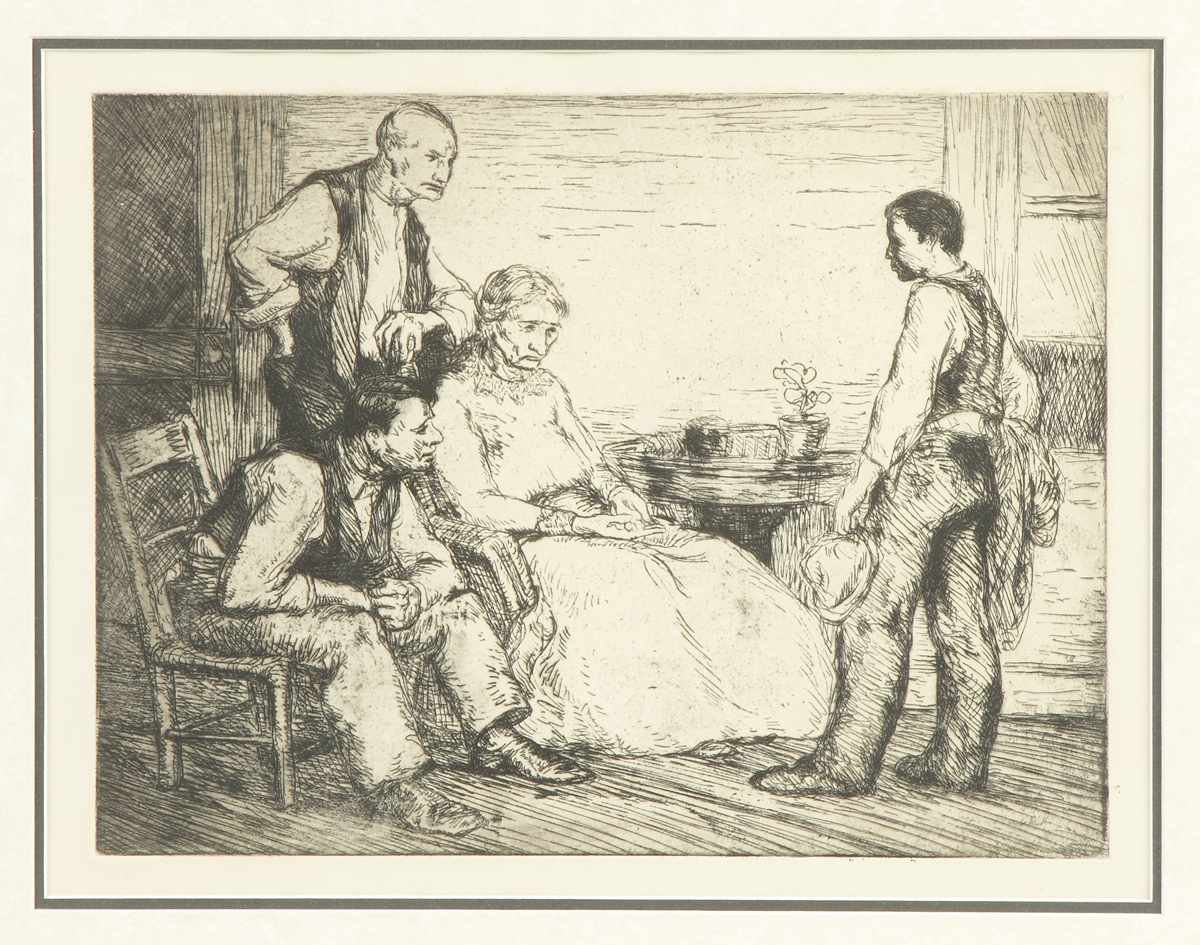 Appraisal: George Renouard American - Etching Sgn On reverse GR '