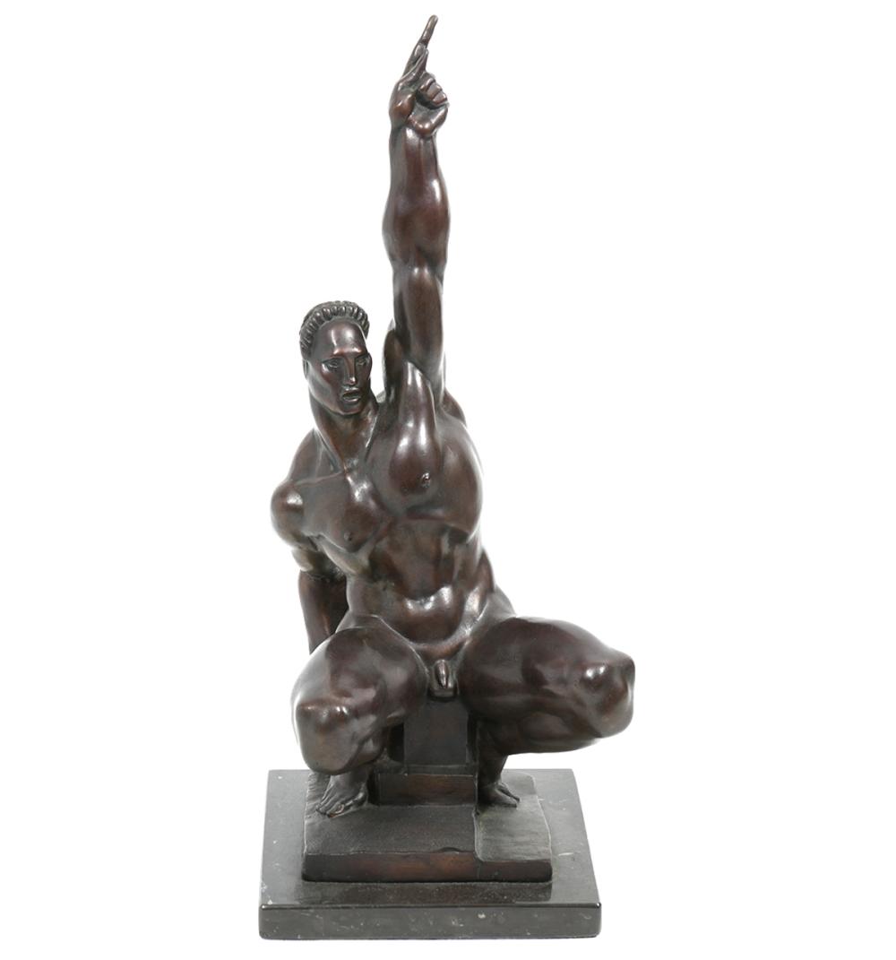 Appraisal: DONALD DELUE BRONZE 'JASON TRIUMPH OVER TYRANNY 'Donald DeLue American