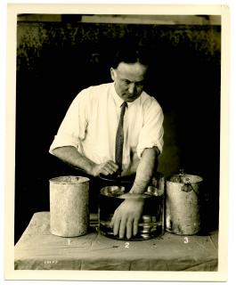 Appraisal: Houdini Harry Photograph of Houdini Molding Spirit Hands New York