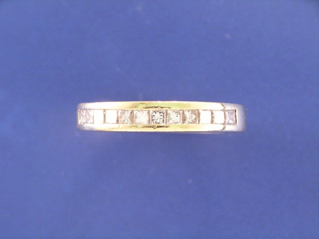 Appraisal: An ct gold diamond channel set dress ring estimated total