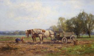 Appraisal: Painting Jan Holtrop Jan Holtrop Dutch - Potato Harvest oil