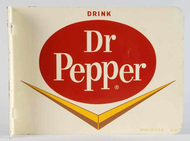 Appraisal: s Tin Dr Pepper Flange Sign Description Clean bright beautiful