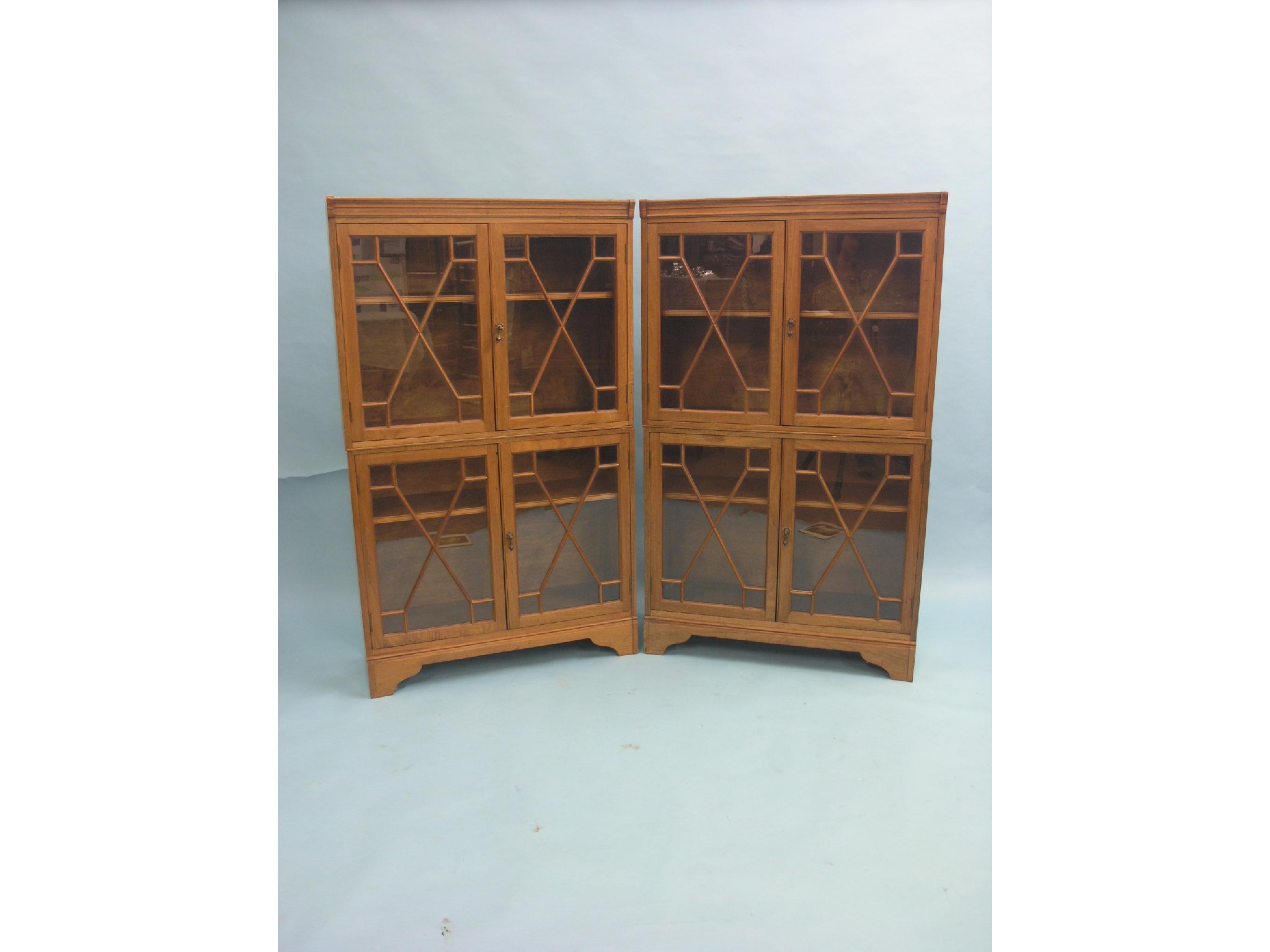 Appraisal: A pair of solid walnut bookcases Morris Co Art-Workers Ltd