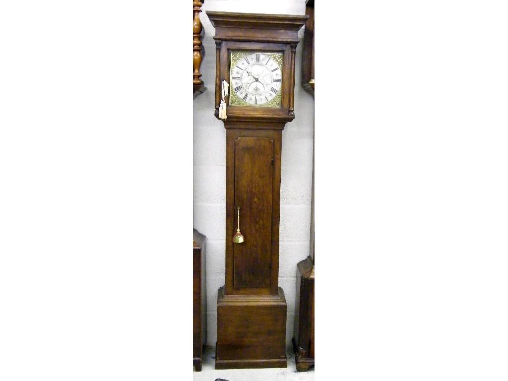 Appraisal: Mahogany and ebonised tavern clock the convex cream dial and