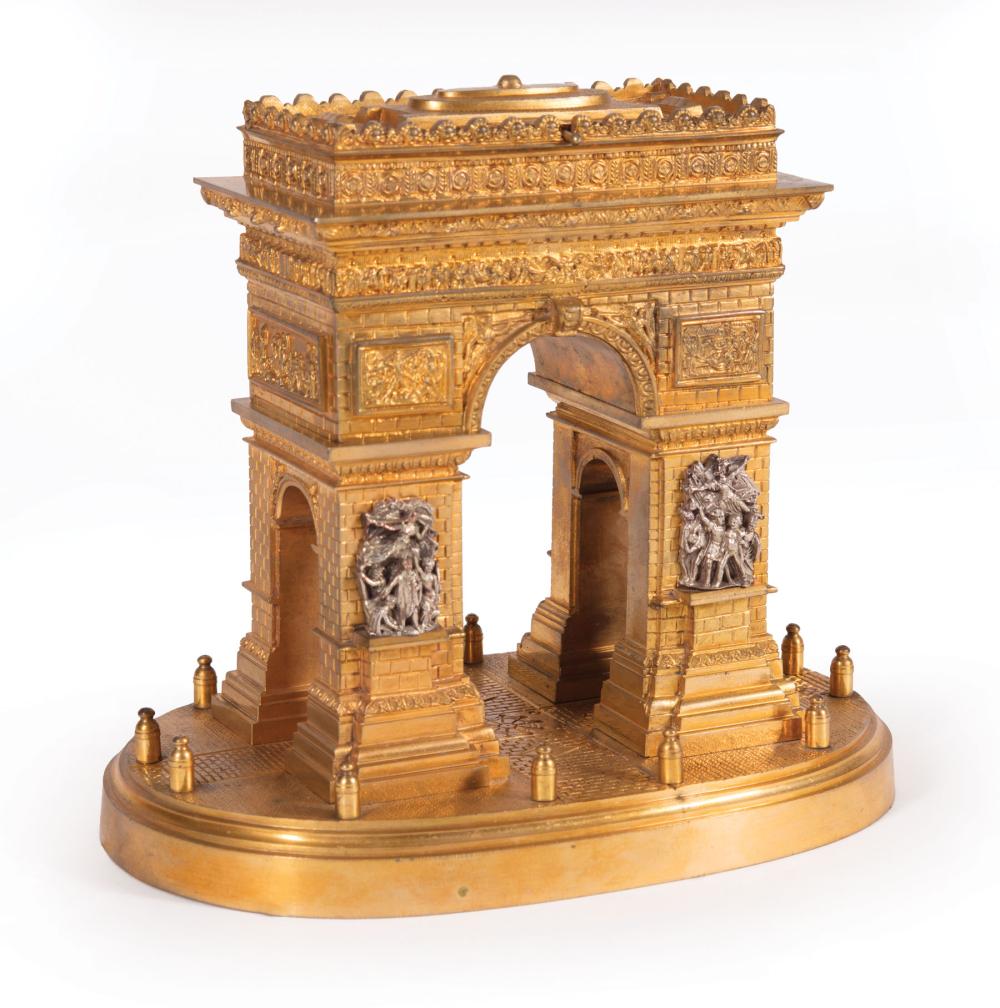 Appraisal: French Grand Tour Gilt Bronze Model of the Arc de