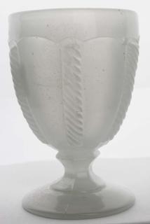 Appraisal: th c pattern molded egg cup clambroth cable pattern partially