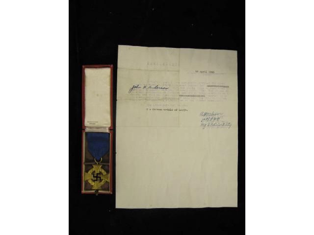 Appraisal: Nazi German Military Medal year merit service in box with