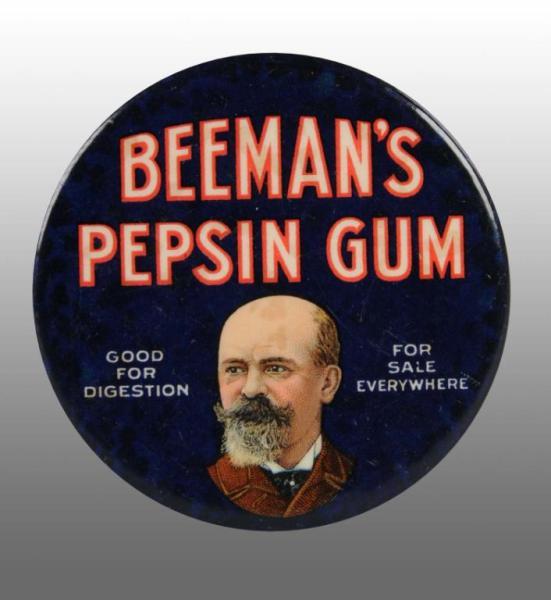 Appraisal: Celluloid Beeman's Pepsin Gum Pocket Mirror Description Circa Slightly bumpy