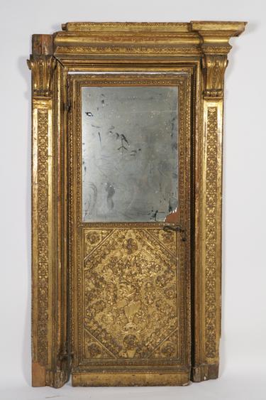 Appraisal: A VENETIAN STYLE GILT WOOD DOOR AND SURROUND the elaborate