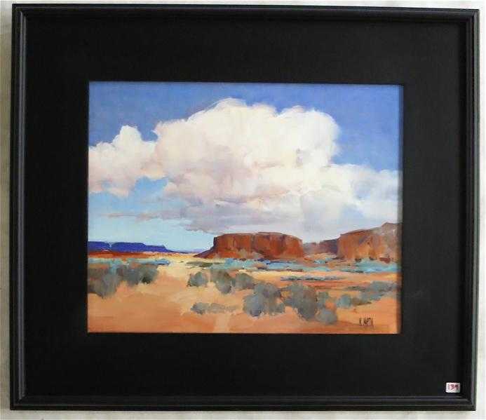 Appraisal: MARIE MARTIN OIL ON CANVAS California Oregon born Near Kayenta