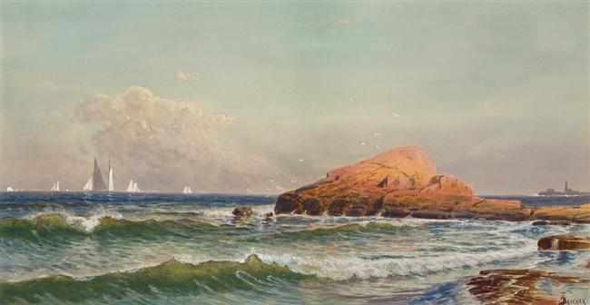 Appraisal: ALFRED THOMPSON BRICHER American - ''Little Bass Rock Narragansett Rhode