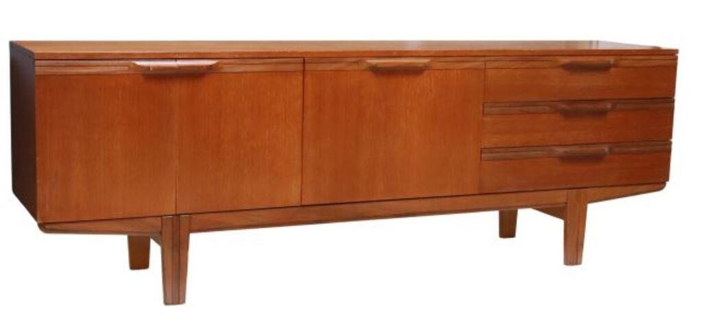 Appraisal: Mid-century modern teak sideboard credenza Uniflex International Furniture c s